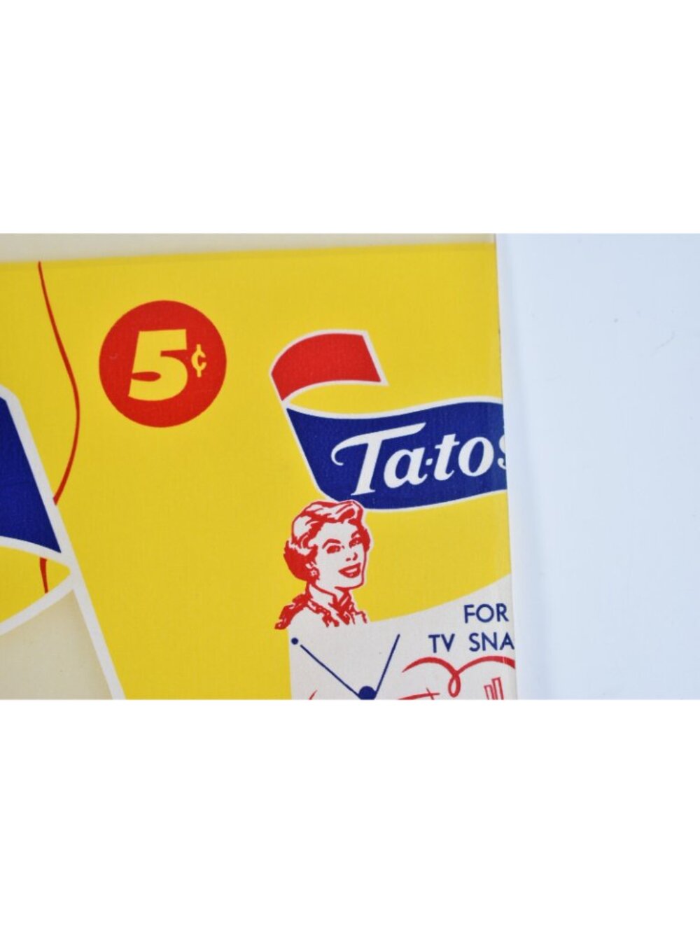 Vintage 1940’s Frito Kid Ta-tos Potato Chips Wax Bag Pre-Frito-Lay New Old Stock - Picture 7 of 10